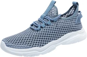 Men Sports Shoes Fashion New Pattern Summer Mesh Hollow Breathable and Comfortable Lightweight Lace Up Sneaker Men