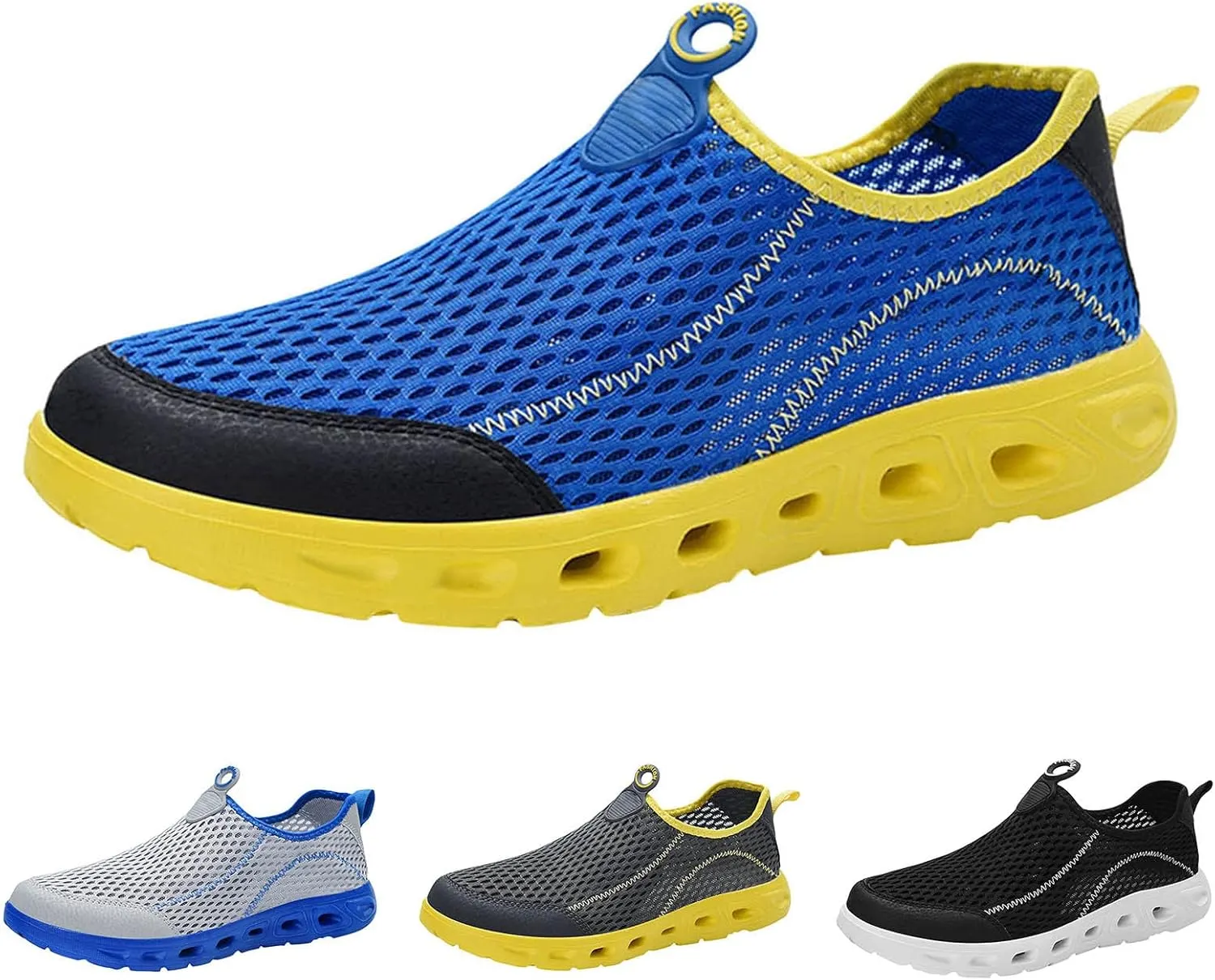 Men Sports Shoes Spring and Summer Fashionable New Pattern Mesh Breathable Comfortable Non Slip Soft Sole Sneaker