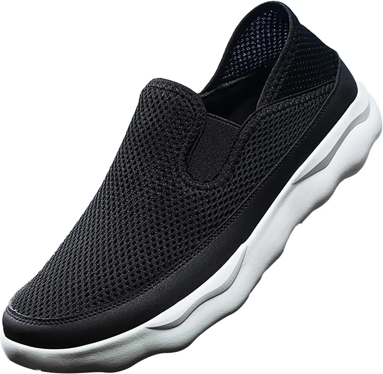 Men's Arch Support Insole Shoes Comfortable Breathable Slip On Sneaker Comfortable & Light-Weight Stretch Shoes