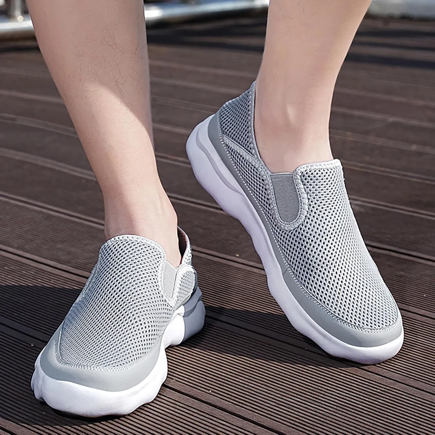 Men's Arch Support Insole Shoes Comfortable Breathable Slip On Sneaker Comfortable & Light-Weight Stretch Shoes