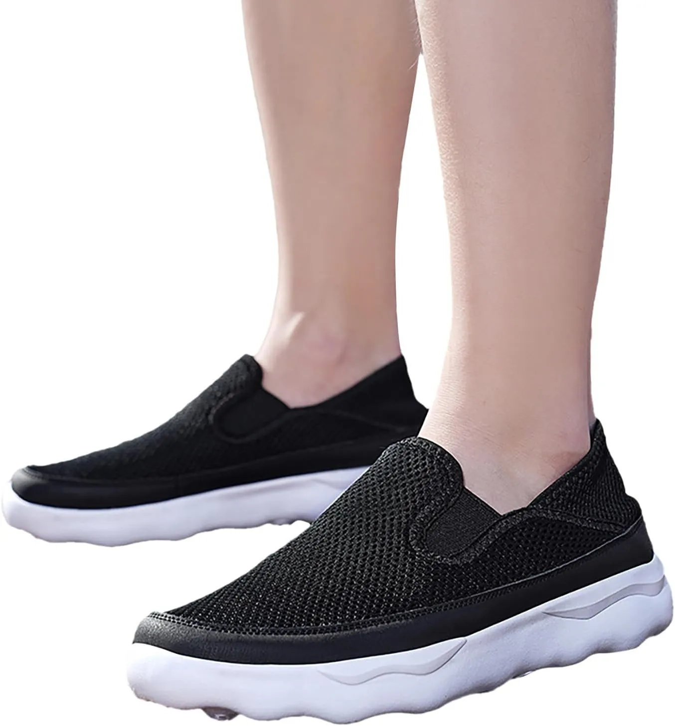 Men's Arch Support Insole Shoes Comfortable Breathable Slip On Sneaker Comfortable & Light-Weight Stretch Shoes