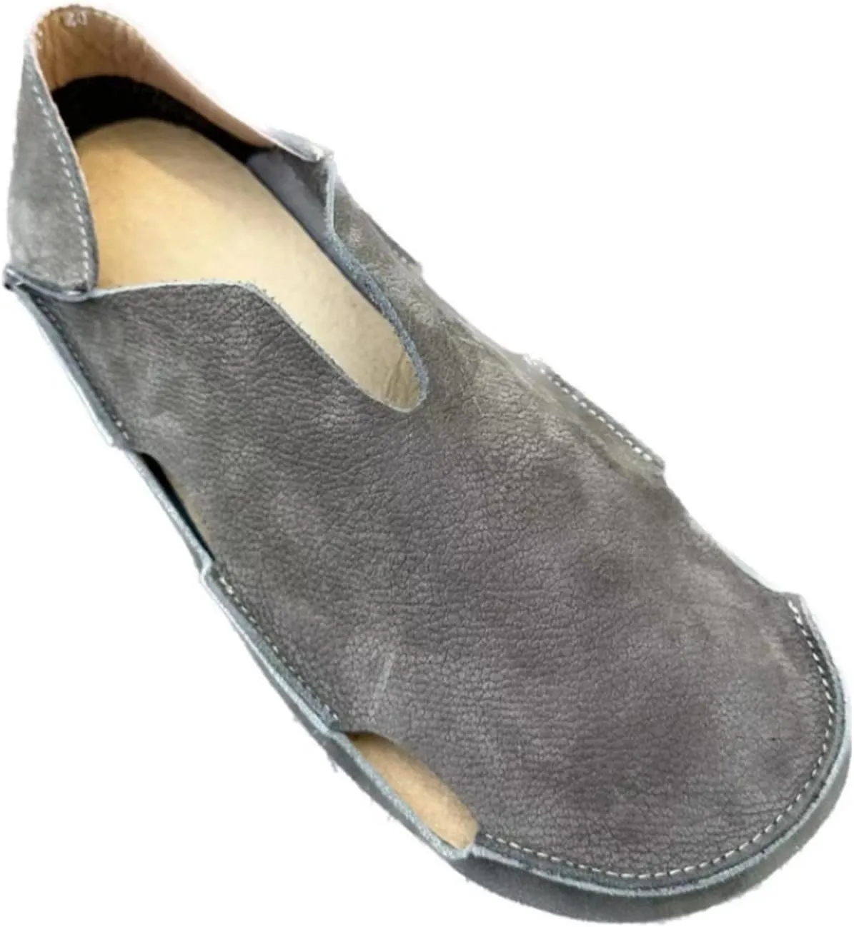 Mens Breathable Soft Walking Shoes Genuine Leather Retro Handmade Slip on Loafers Comfortable Driving Shoes