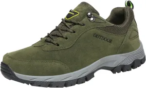Men's Breathable Stretch Workout Shoes Lace Up Comfortable Light-Weight Shoe Arch Support Walking Shoes for Men