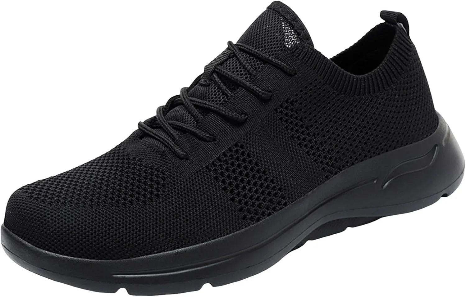 Men's Breathable Stretch Workout Shoes Lace Up Comfortable Light-Weight Shoe Athletic Fashion Sneakers for Men