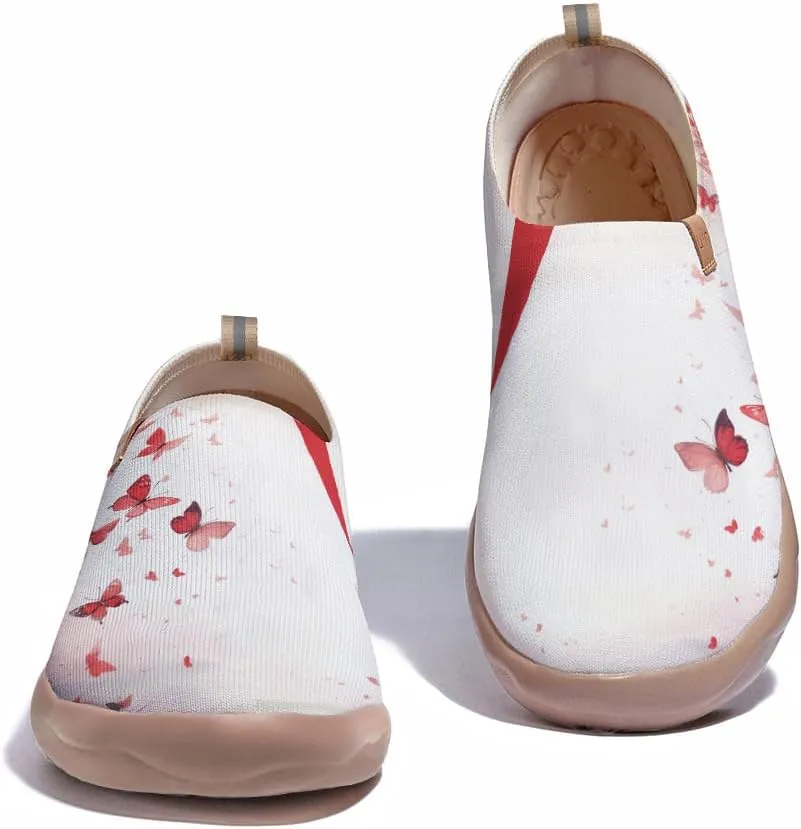 Men's Casual Knit Shoes Art Painted Slip Ons Loafers Lightweight Flats Travel Sneakers