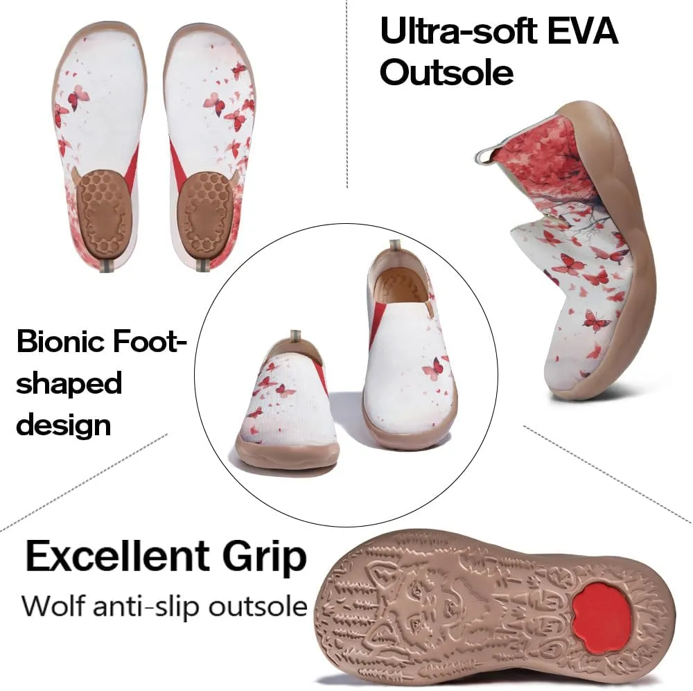 Men's Casual Knit Shoes Art Painted Slip Ons Loafers Lightweight Flats Travel Sneakers