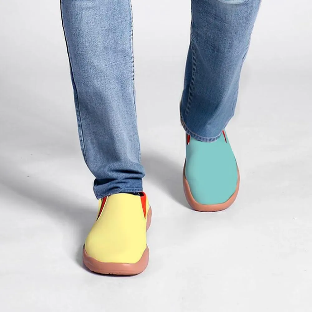 Men's Casual Shoes Slip Ons Walking Loafers Lightweight Comfortable Art Painted Travel Sneaker Macaron Style