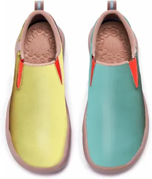 Men's Casual Shoes Slip Ons Walking Loafers Lightweight Comfortable Art Painted Travel Sneaker Macaron Style