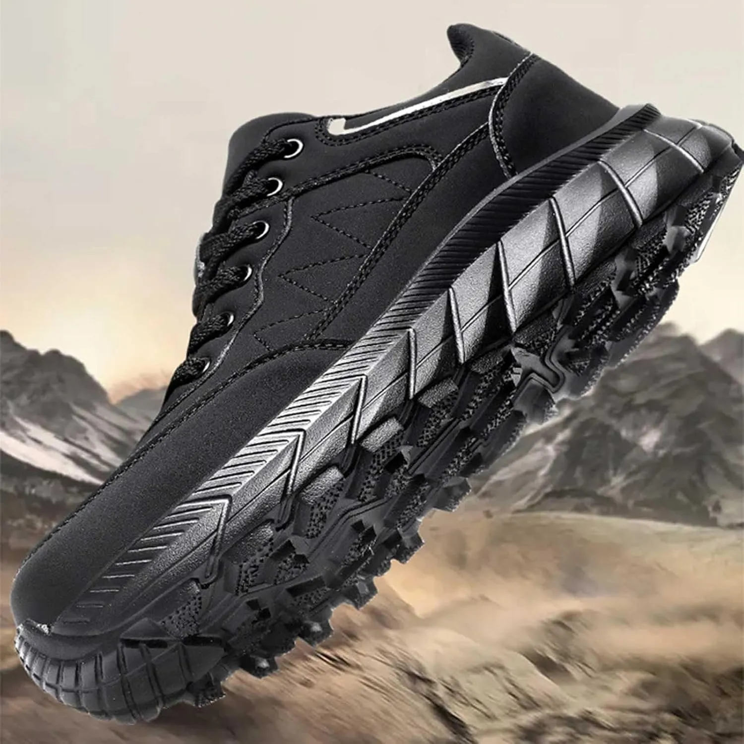 Mens Fashion Sneakers Casual Thick Sole Walking Running Shoes Comfortable Tennis Shoes Round Toe Non Slip Summer Spring Men Sneaker for Hiking