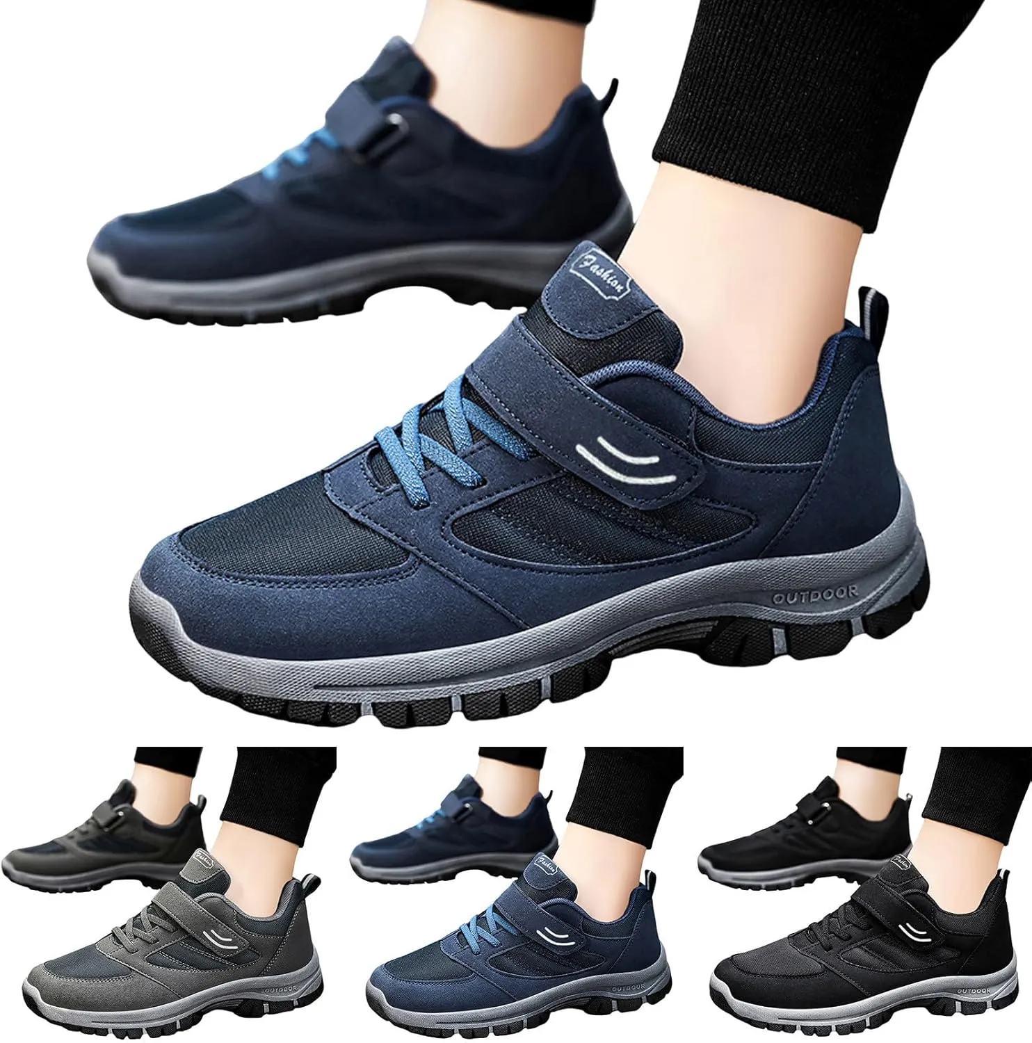 Men's Fashion Versatile Walking Shoes Breathable and Light Outdoor Comfy Walking Shoe Barefoot Minimalist Shoes