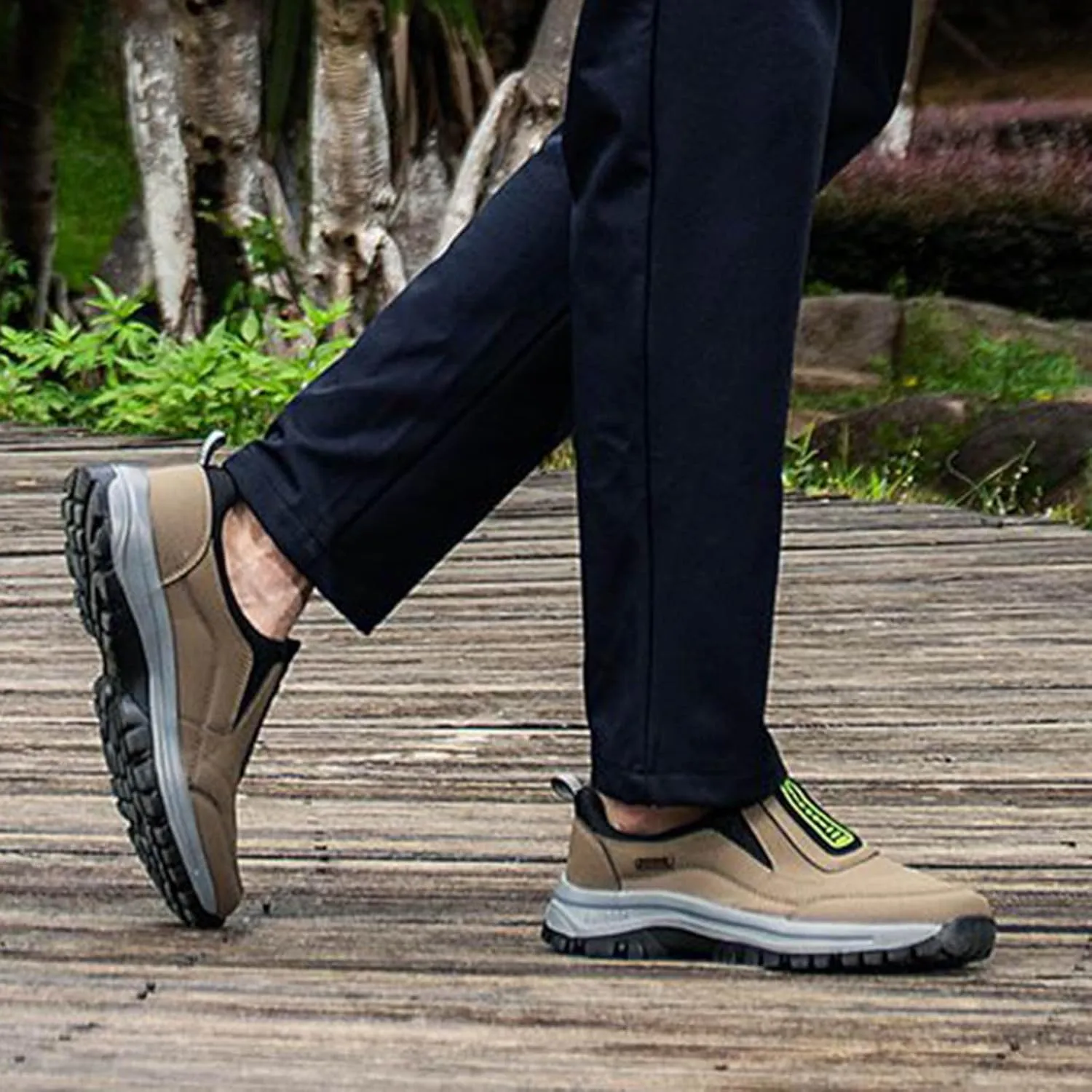 Men's Foreign Trade Mountaineering Shoes Men's Spring and Outdoor Slip Off Sneaker Shoes for Men Fashion