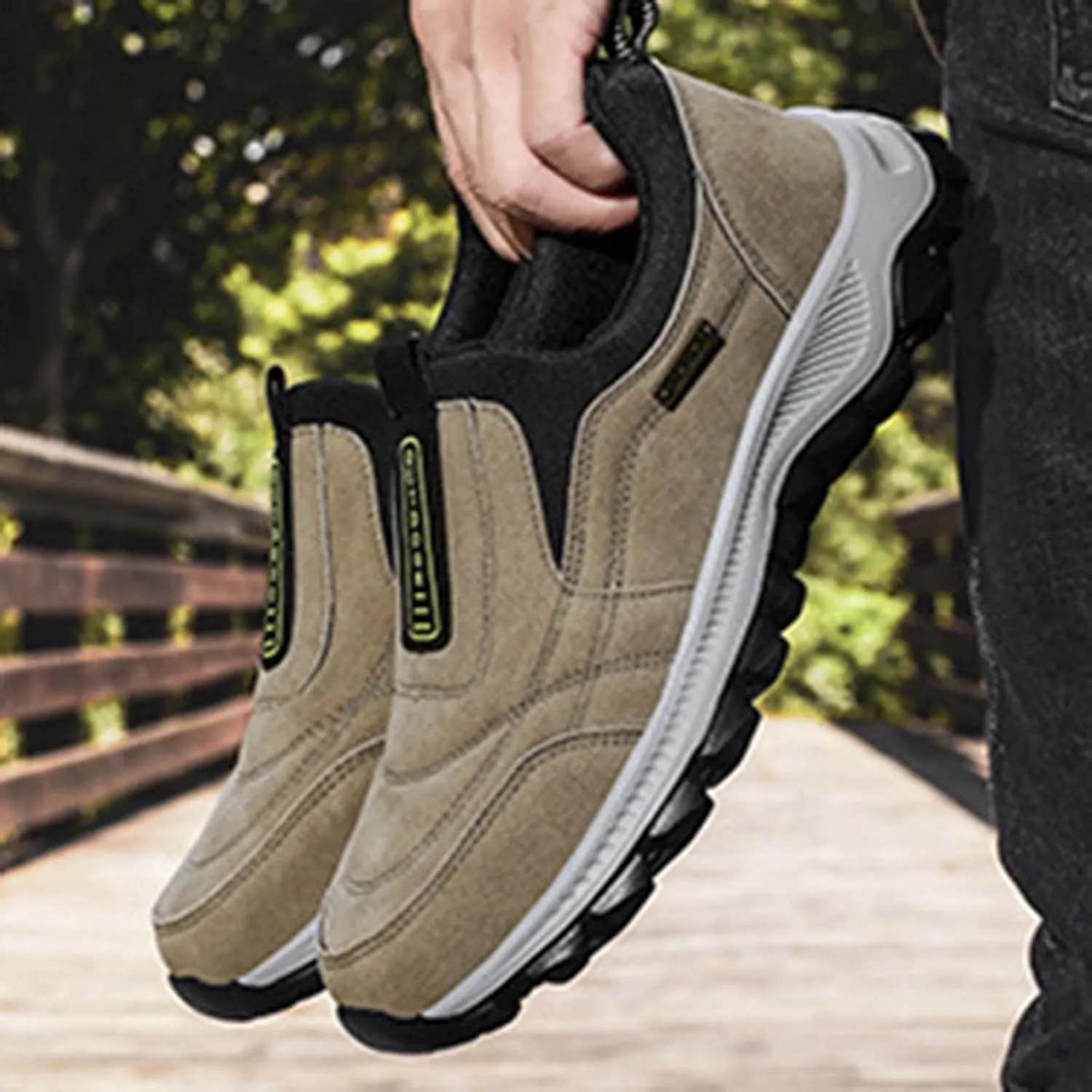 Men's Foreign Trade Mountaineering Shoes Men's Spring and Summer Outdoor Slip Off Shoes Rack Sneaker