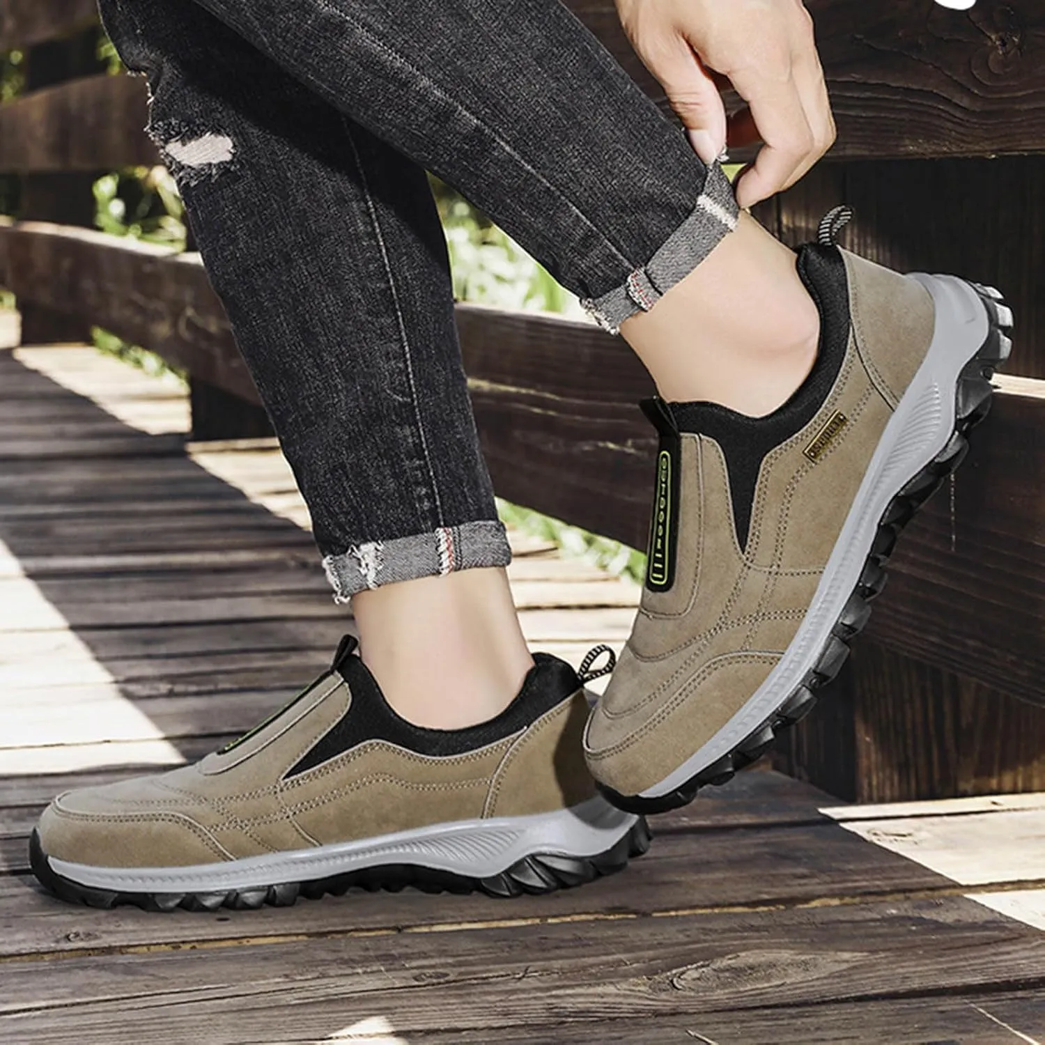 Men's Foreign Trade Mountaineering Shoes Men's Spring and Summer Outdoor Slip Off Shoes Rack Sneaker