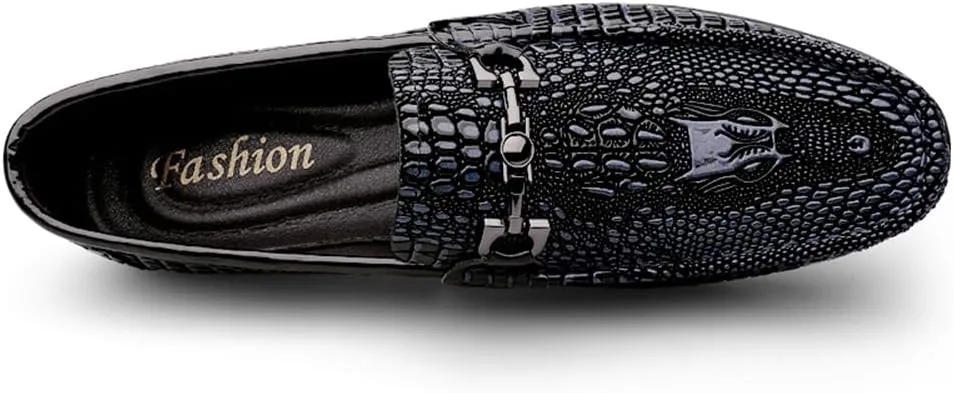 Men's Genuine Leather Loafer Shoes Retro Fashion Slip on Soft Breathable Walking Driving Shoes