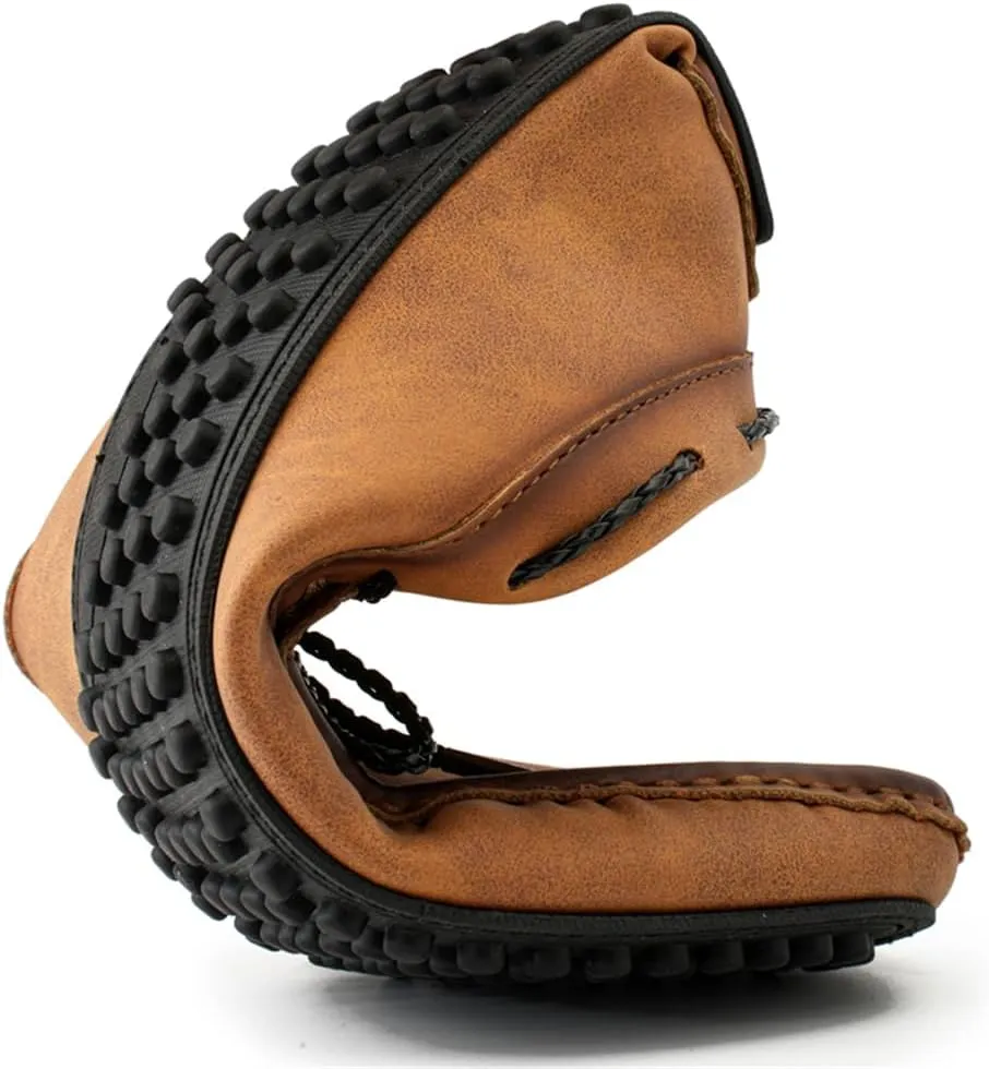 Men's Genuine Leather Loafers Fashion Slip on Casual Shoes Comfort Soft Driving Shoes for Men