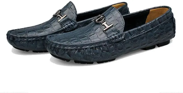 Mens' Leather Loafers Slip-Ons Casual Driving Flat Walking Moccasin Business Boat Shoes Fashion Slipper