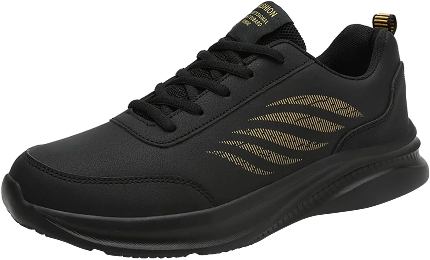 Men's Lightweight Cushion Sneakers Breathable and Light Outdoor Comfy Walking Shoe Casual Elderly Lace Up Shoes