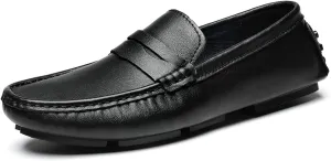 Men's Loafers Penny Loafer Vegan Leather Stitching Details Round Toe Comfortable Flexible Anti-Slip Prom Classic Slip-ons