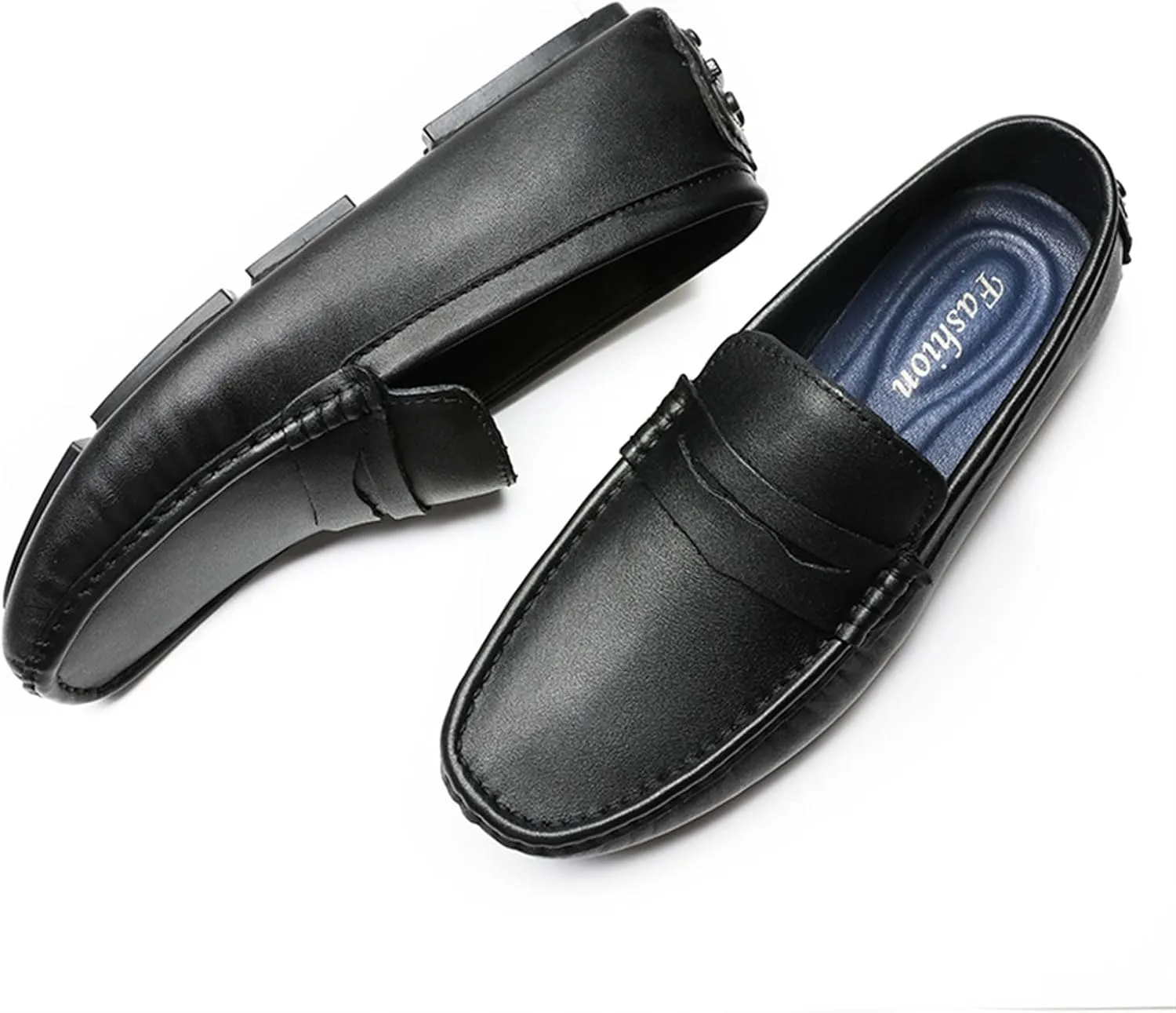 Men's Loafers Penny Loafer Vegan Leather Stitching Details Round Toe Comfortable Flexible Anti-Slip Prom Classic Slip-ons