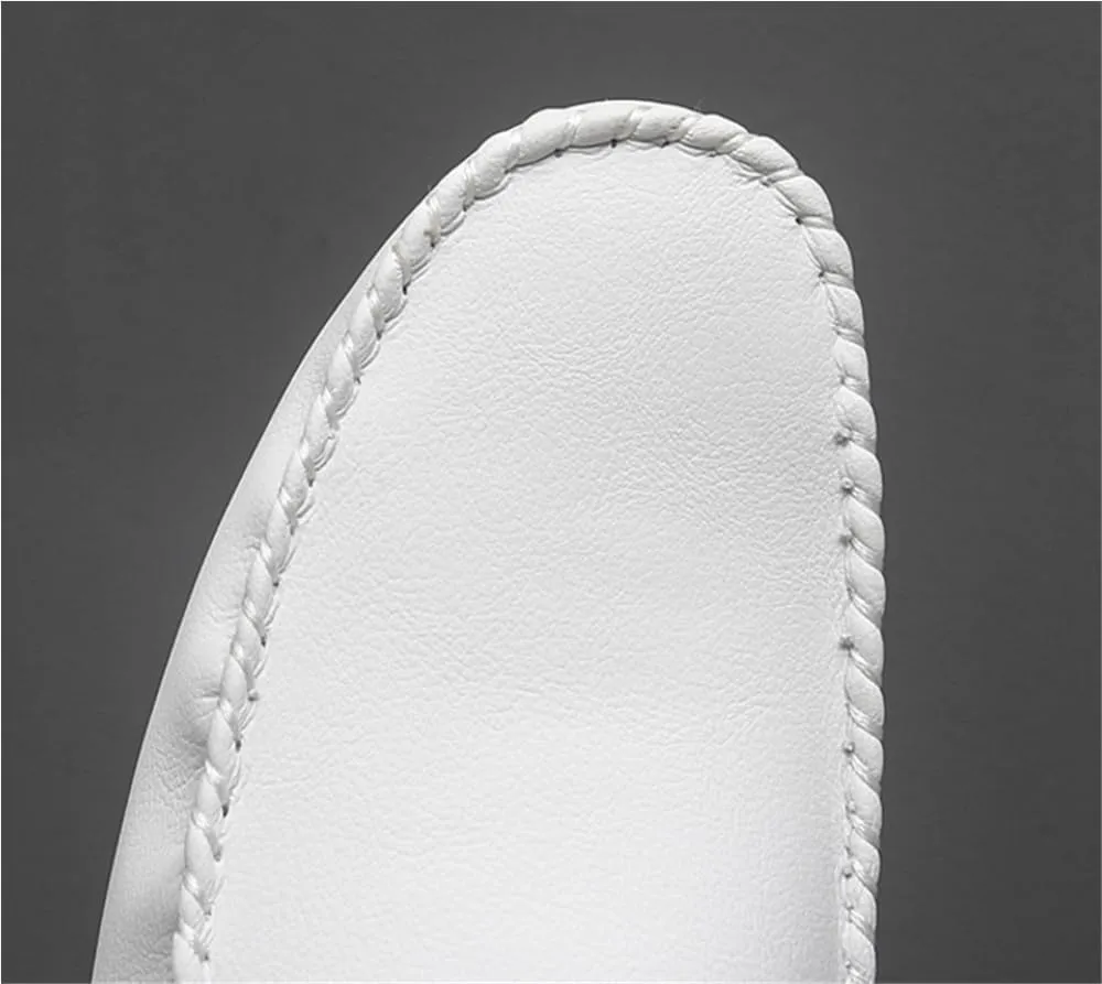 Men's Loafers Round Toe Solid Color PU Leather Driving Shoes Flat Heel Comfortable Flexible Party Slip-ons