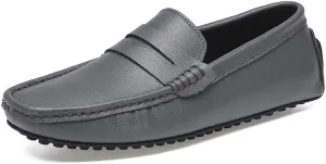 Mens Loafers Shoe Genuine Leather Stitching Details Penny Driving Loafer Flexible Comfortable Anti-Slip Party Classic Slip-ons