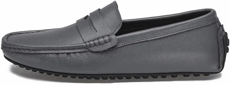 Mens Loafers Shoe Genuine Leather Stitching Details Penny Driving Loafer Flexible Comfortable Anti-Slip Party Classic Slip-ons