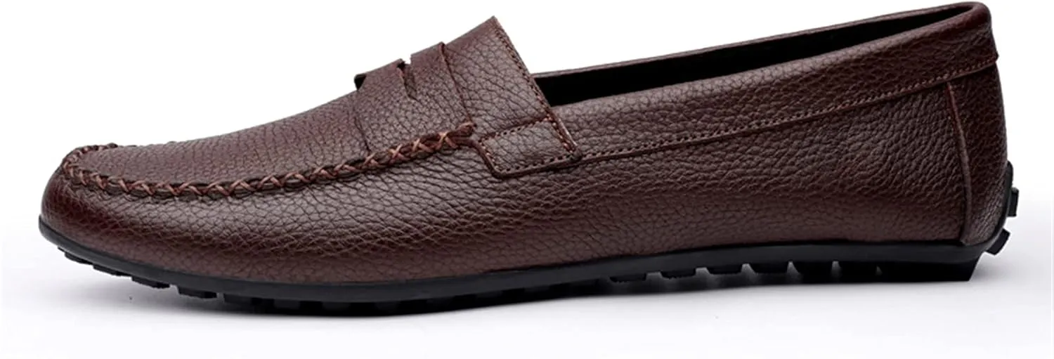 Men's Loafers Shoes Penny Driving Loafers Leather Slip Resistant Flexible Comfortable Casual Party Slip-ons