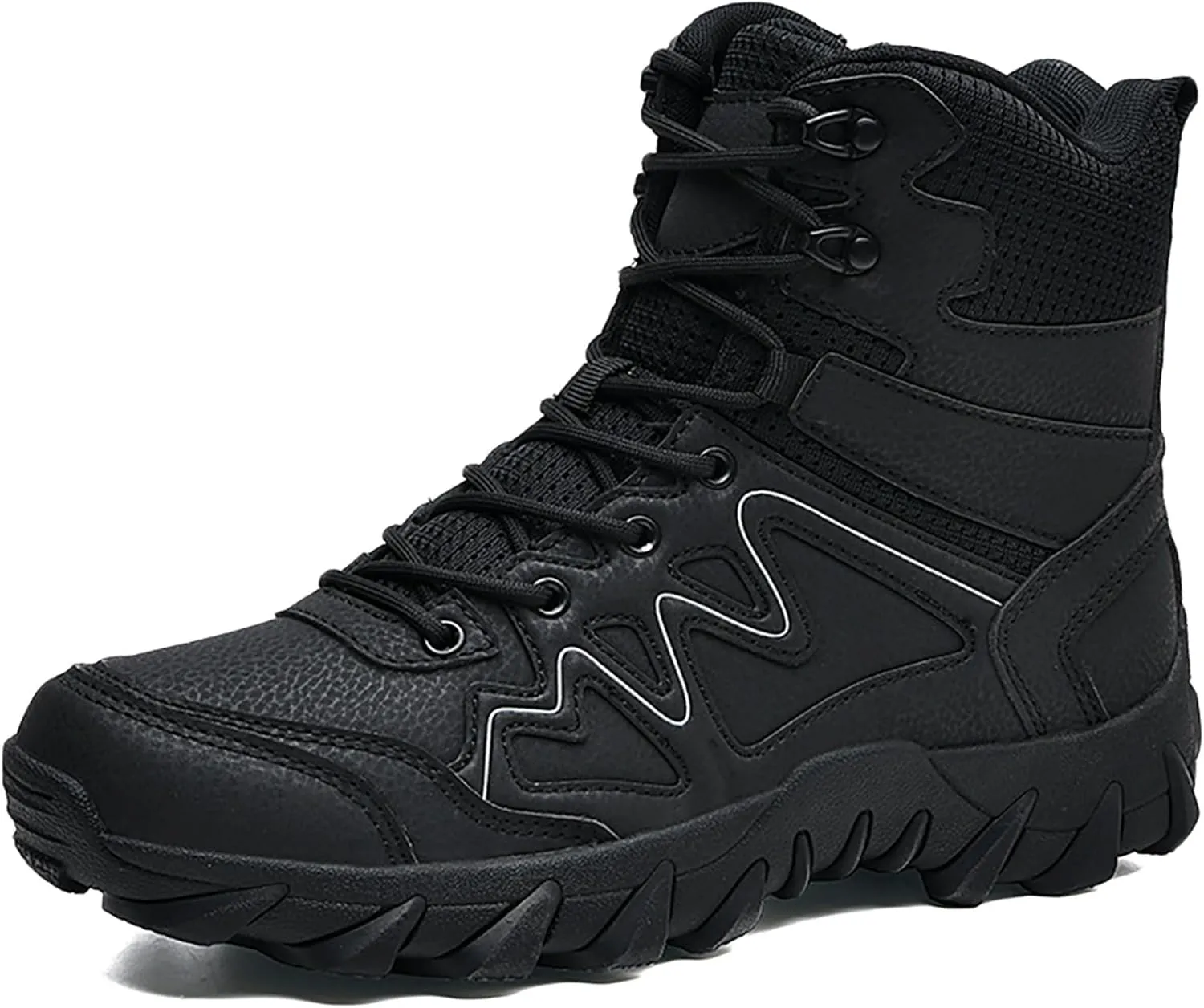 Mens Military Tactical Boots Combat Boots Breathable Police Patrol Boots Army Boots Waterproof Hiking Boots