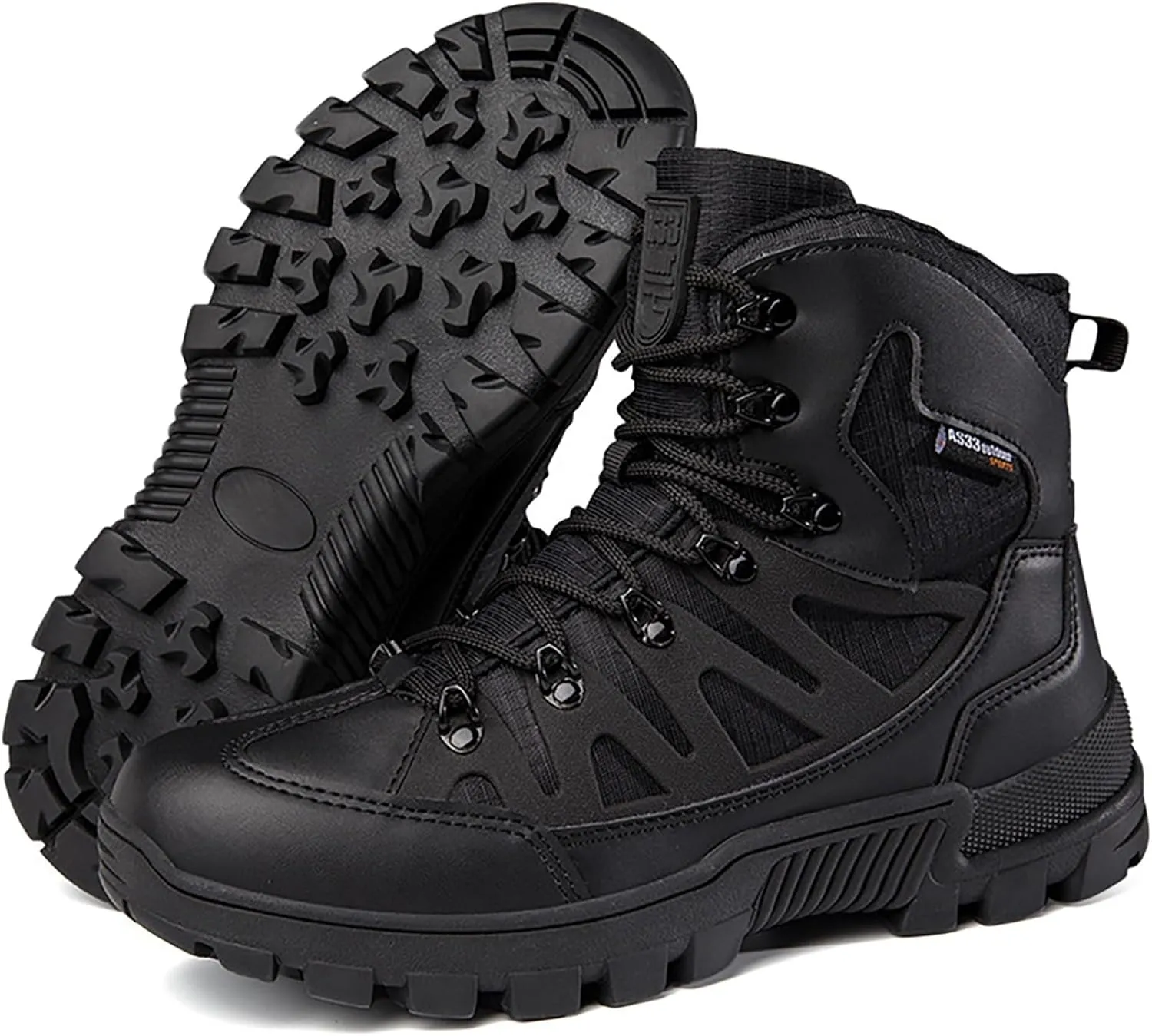 Mens Military Tactical Boots Combat Boots Breathable Police Patrol Boots Army Boots Waterproof Hiking Boots