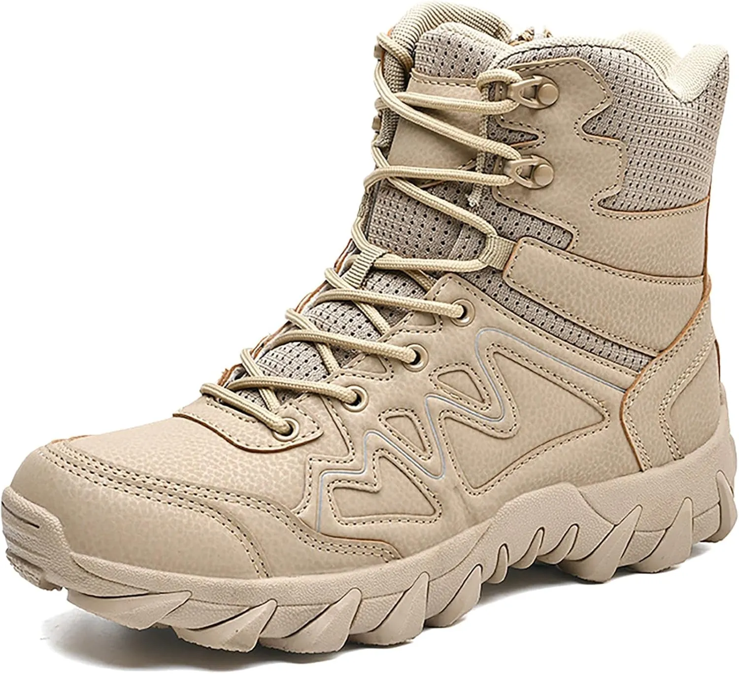 Mens Military Tactical Boots Combat Boots Breathable Police Patrol Boots Army Boots Waterproof Hiking Boots