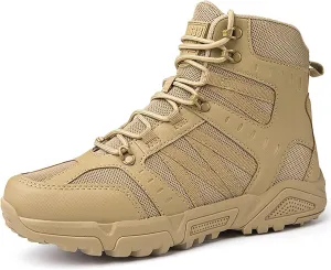 Mens Military Tactical Boots Combat Boots Breathable Police Patrol Boots Army Boots Waterproof Hiking Boots