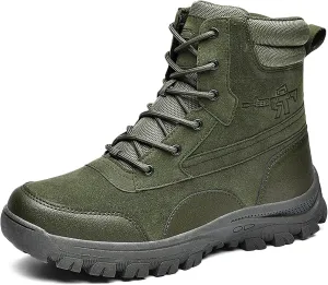 Mens Military Tactical Boots Combat Boots Breathable Police Patrol Boots Lightweight Army Boots Waterproof Hiking Boots