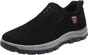 Men's New Pure Color Suede Fashion Casual Sports Shoes in Spring and Casual Sneaker Boots for Men