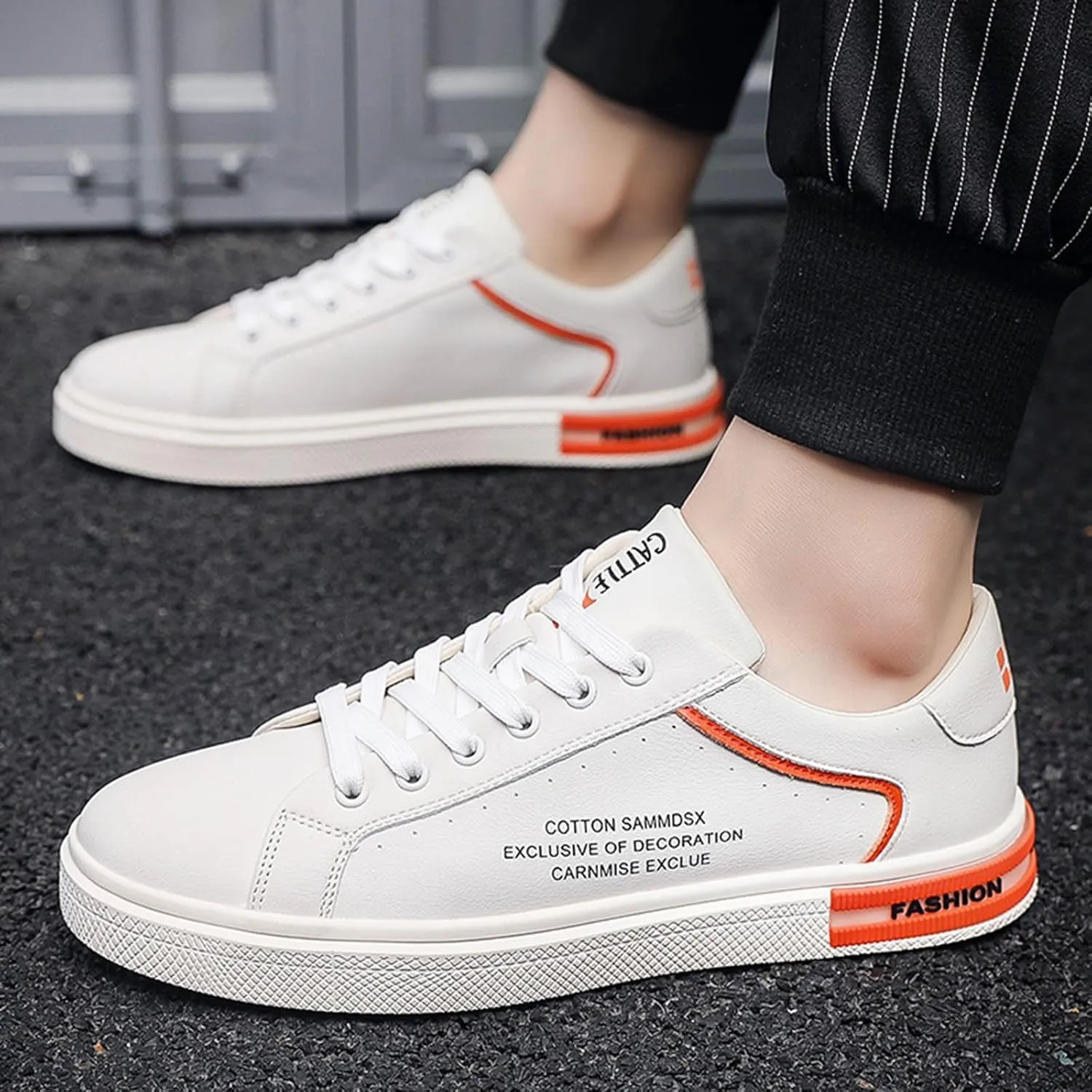 Men's Non Slip Tennis Sneakers Breathable and Light Outdoor Comfy Walking Shoe Men's Arch Support Insole Shoes