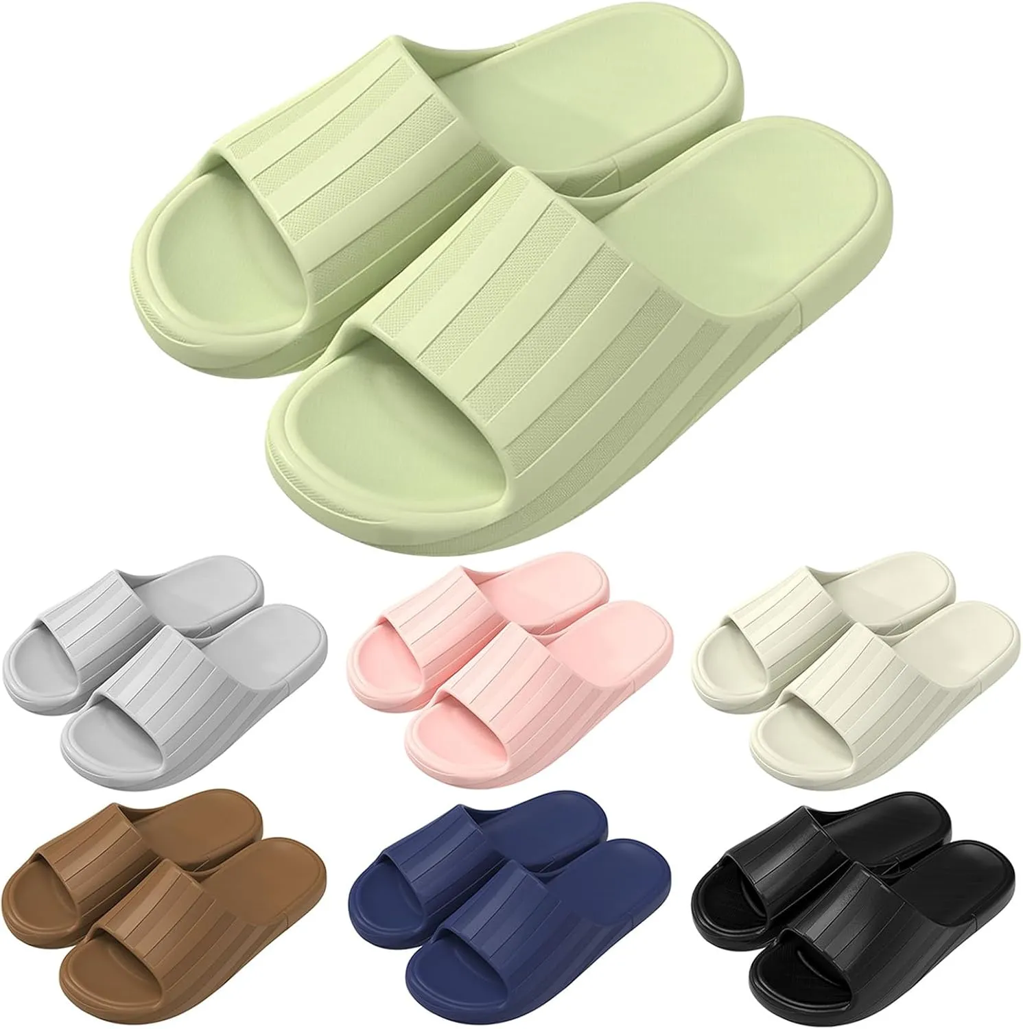 Mens Shower Shoes Shower Shoes Women Cloud Slippers for Men Slides for Women Drainage Hole Spa House Slides Slippers