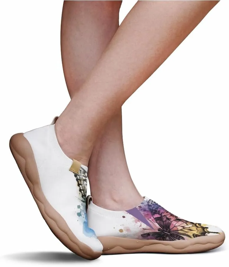 Men's Slip Ons Casual Loafers Lightweight Flats Sneakers Art Painted Travel Walking Shoes