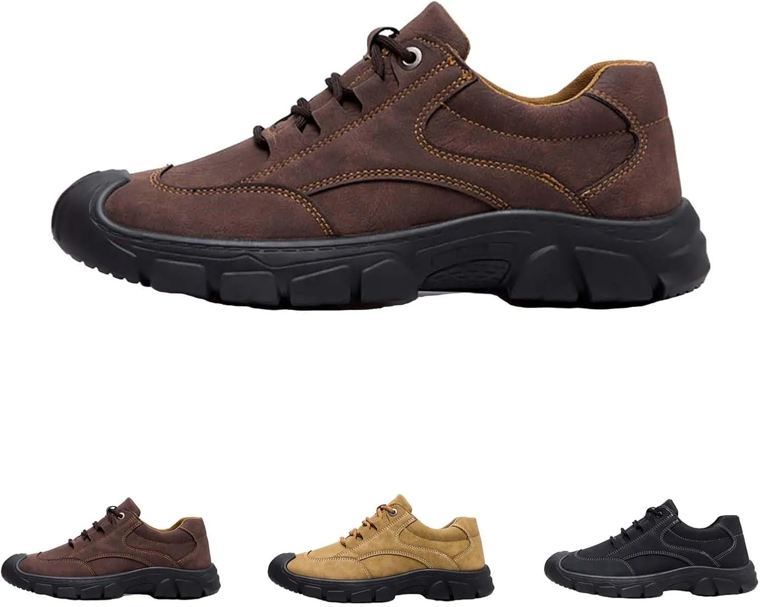 Men's Spring and Autumn Low Top Casual Shoes All Day Wear Comfortable Breathable Flat Bottom Non Slip Leisure Sports Shoes Lace up Soft Sole