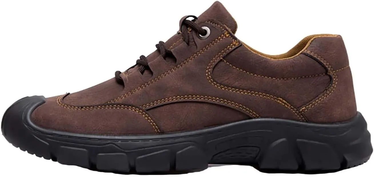 Men's Spring and Autumn Low Top Casual Shoes All Day Wear Comfortable Breathable Flat Bottom Non Slip Leisure Sports Shoes Lace up Soft Sole