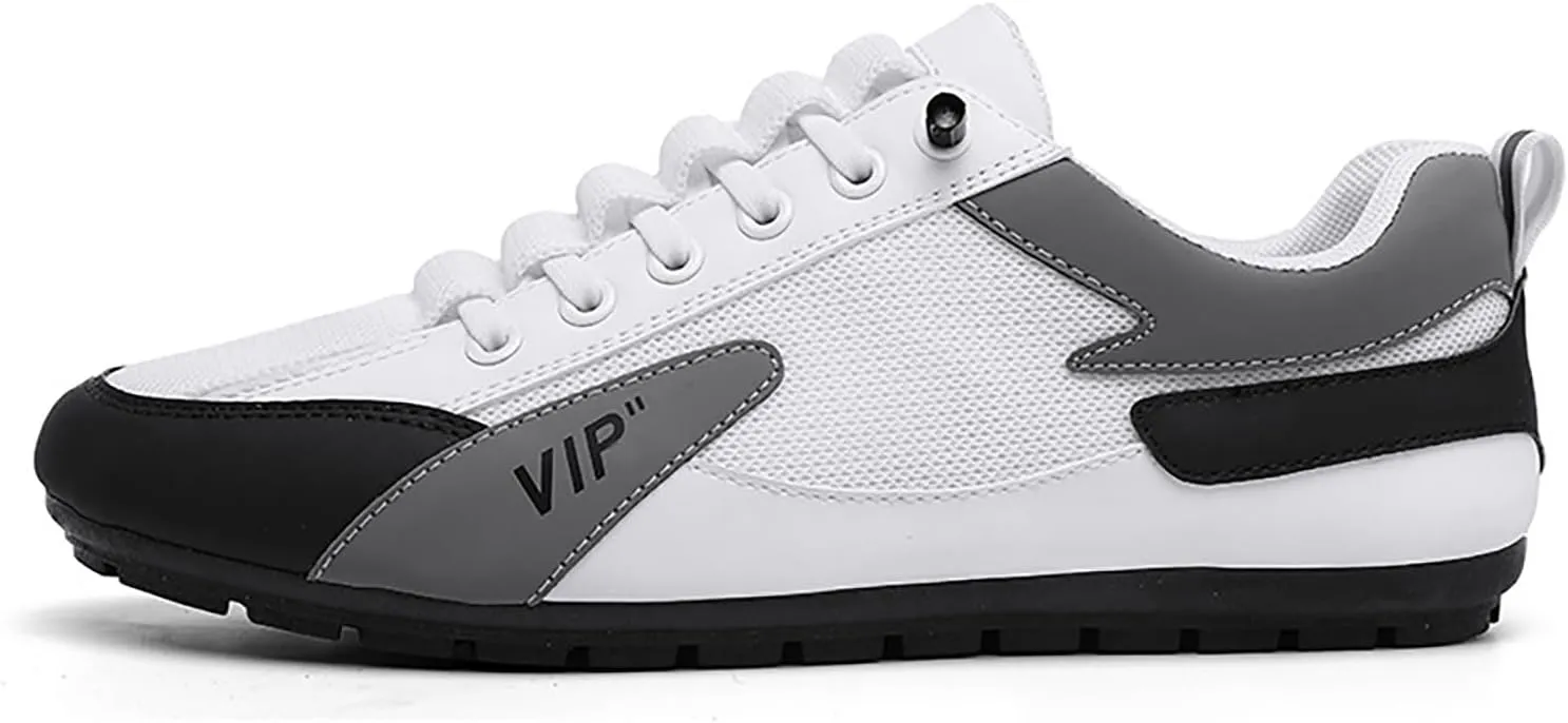 Men's Stylish Lightweight Sneakers Breathable and Light Outdoor Comfy Walking Shoe Casual Elderly Lace Up Shoes