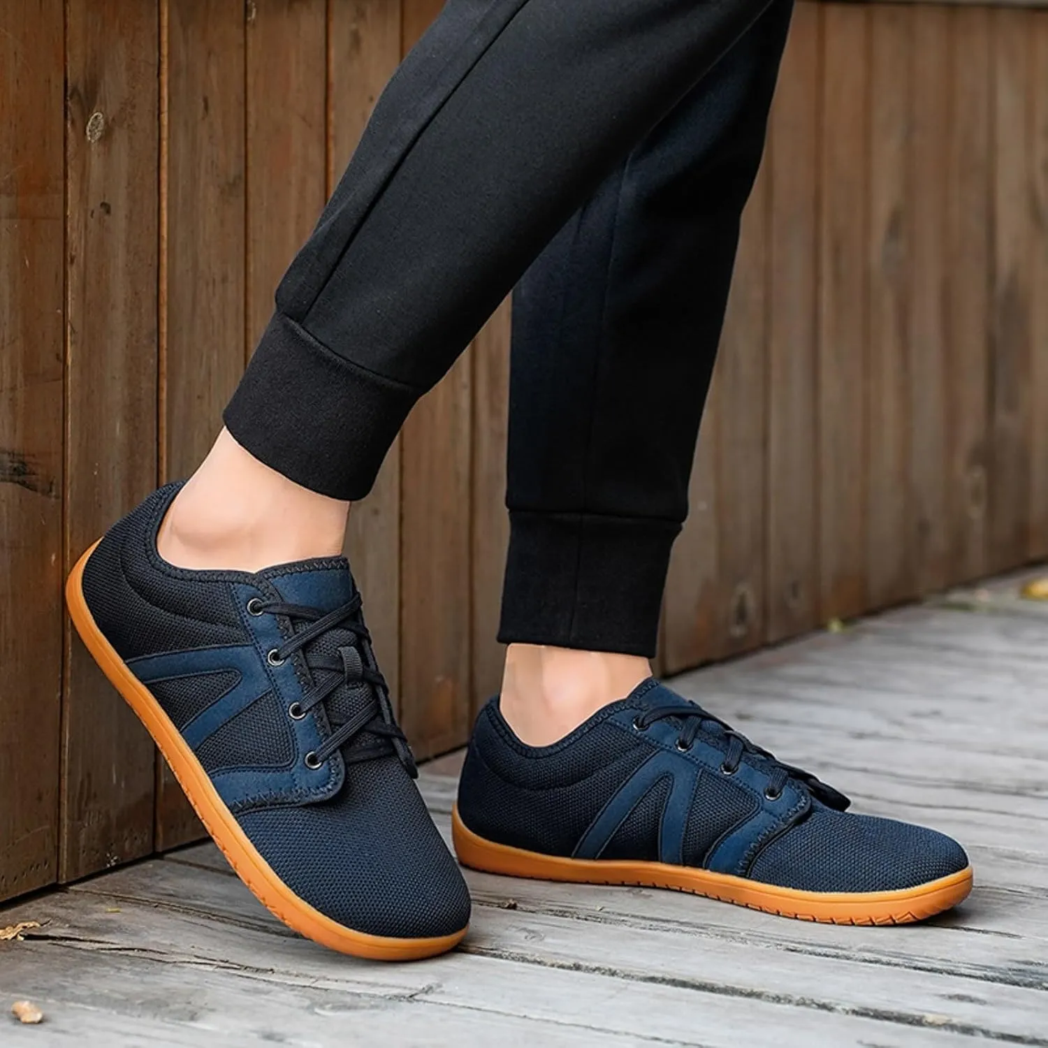 Men's Stylish Lightweight Sneakers Comfortable Breathable Lightweight Tennis Shoe Soft Flat Soled Elderly Shoes