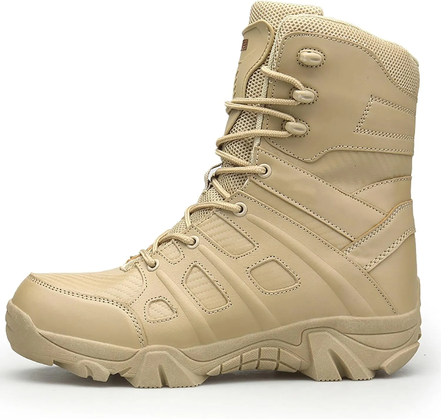 Mens Waterproof Hiking Boots Military Tactical Boots Combat Boots Breathable Police Patrol Boots Army Boots