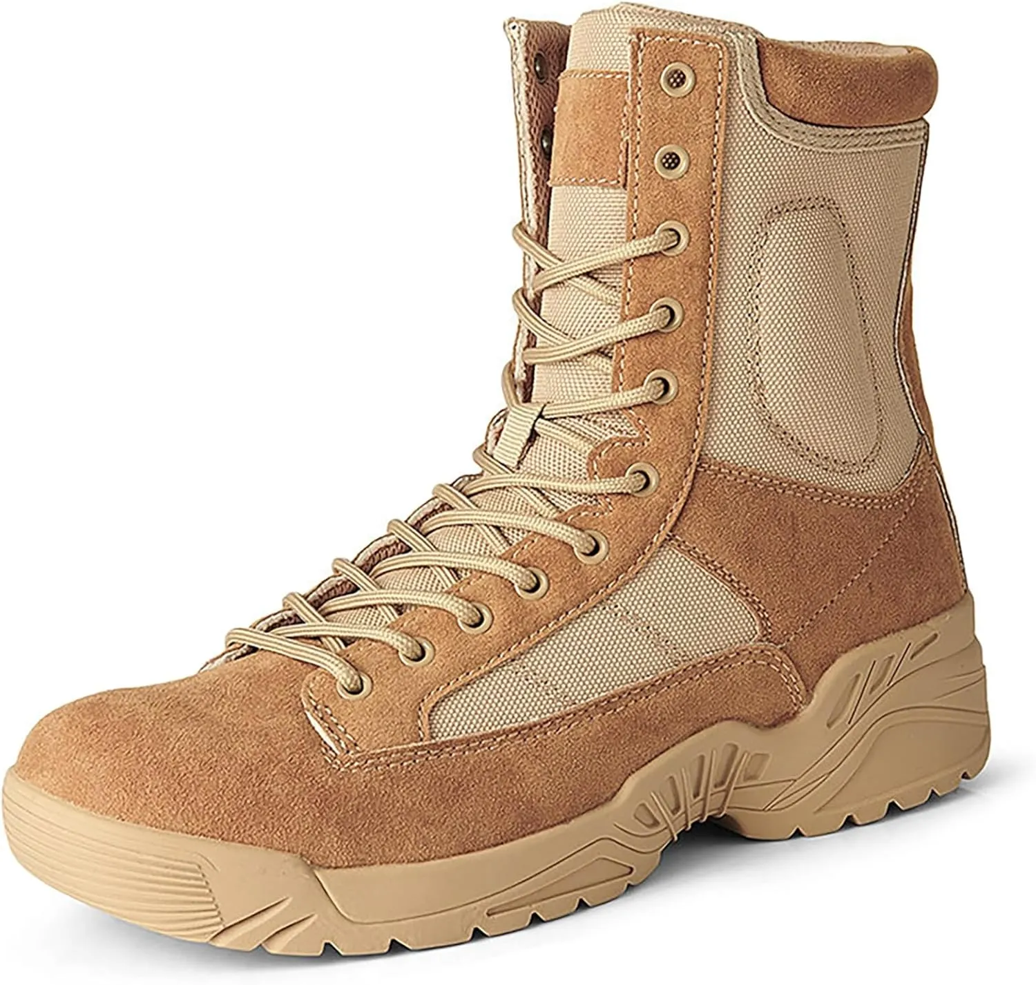 Mens Waterproof Hiking Boots Military Tactical Boots Combat Boots Breathable Police Patrol Boots Army Boots