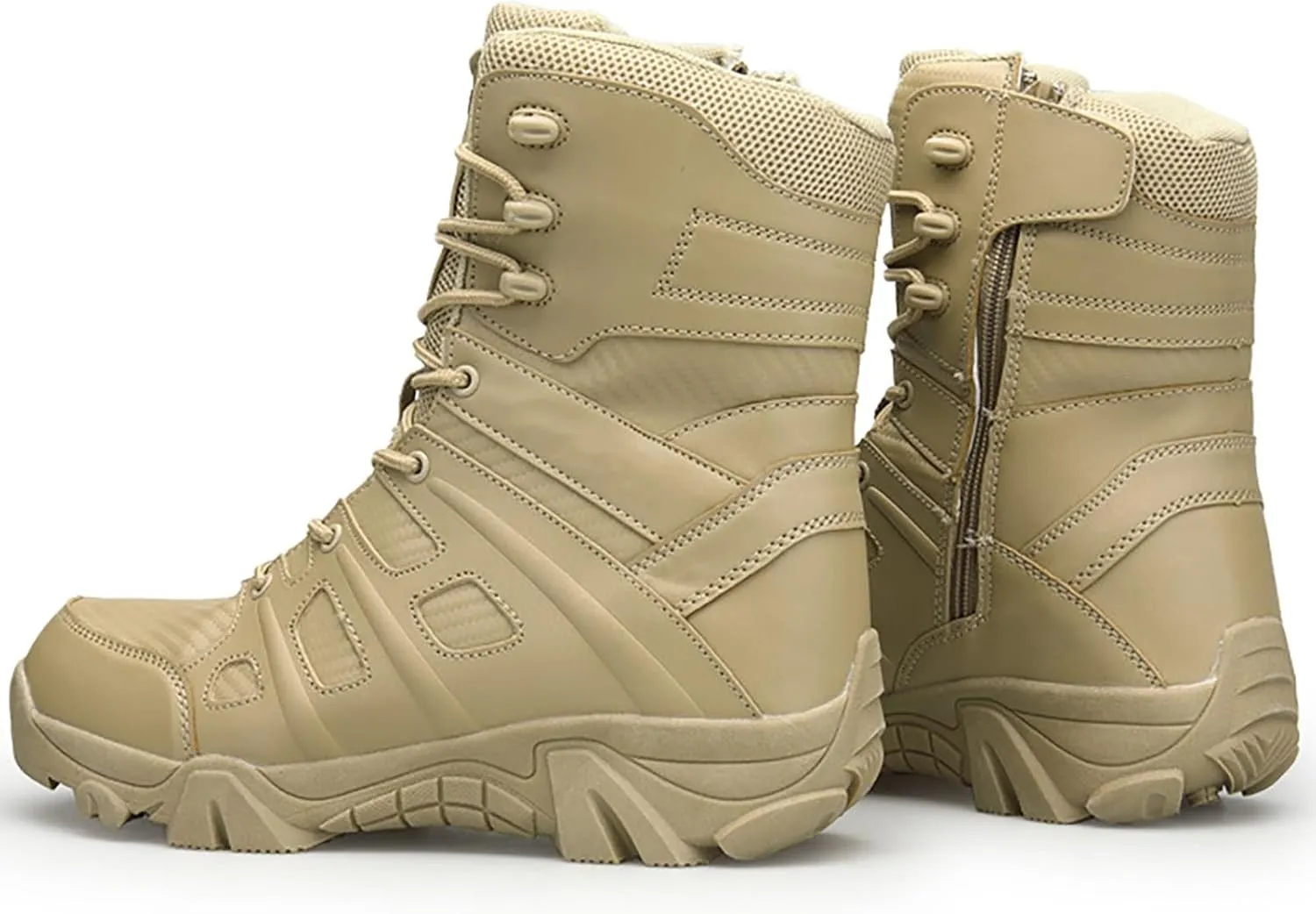 Mens Waterproof Hiking Boots Military Tactical Boots Combat Boots Breathable Police Patrol Boots Army Boots