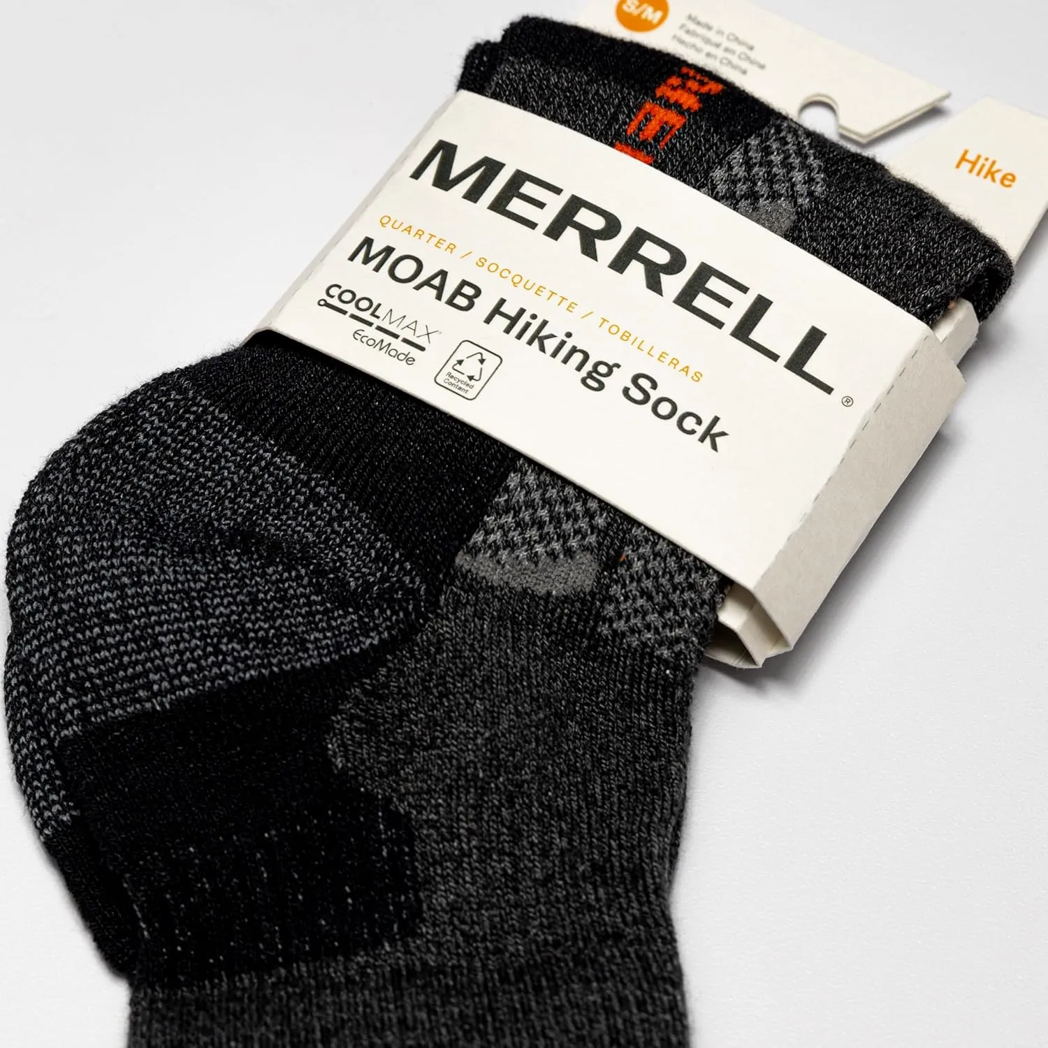 Merrell Men's and Women's MOAB Hiking Mid Cushion Socks - Moisture Wicking & Arch Support