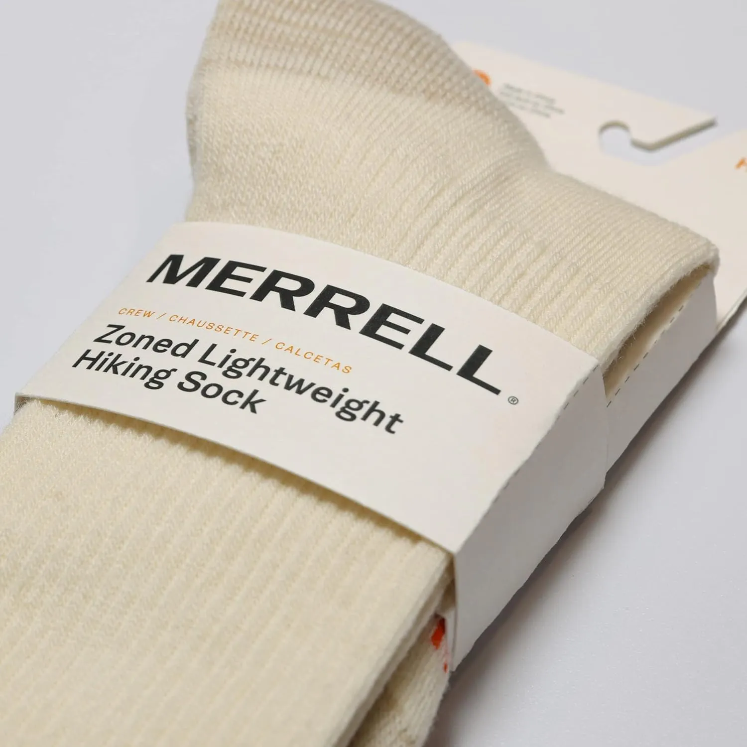 Merrell unisex-adult Zoned Lightweight Cushion Wool Hiking Crew Socks 1 Pair Pack Unisex Arch Support