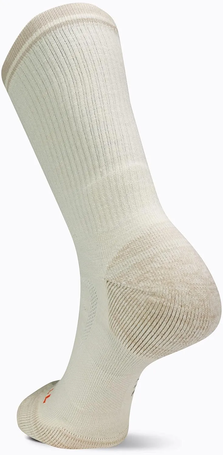 Merrell unisex-adult Zoned Lightweight Cushion Wool Hiking Crew Socks 1 Pair Pack Unisex Arch Support