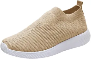 Mesh Breathable Solid Color Casual Running Shoes Comfortable Lighweight Sneakers for Alll Day Wear Soft Sole Comfy Outdoor Sports Shoes for Women