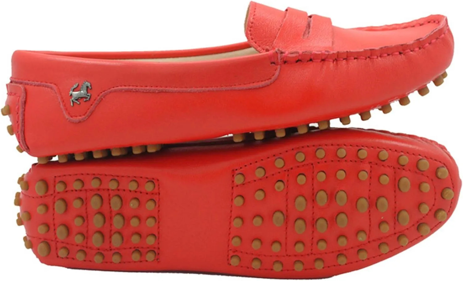 Minishion Womens Penny Loafers Quality Leather Dress Slip-ons Flats YB96018