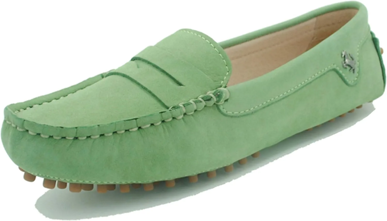 Minishion Womens Penny Loafers Quality Leather Dress Slip-ons Flats YB96018