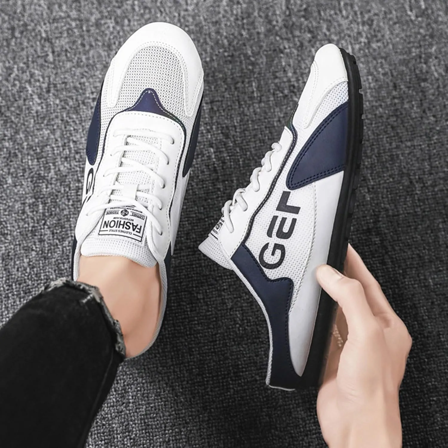 New Spring Men's Shoes All Casual Lazy Slip Ons and Half Slippers Men Dress Shoes